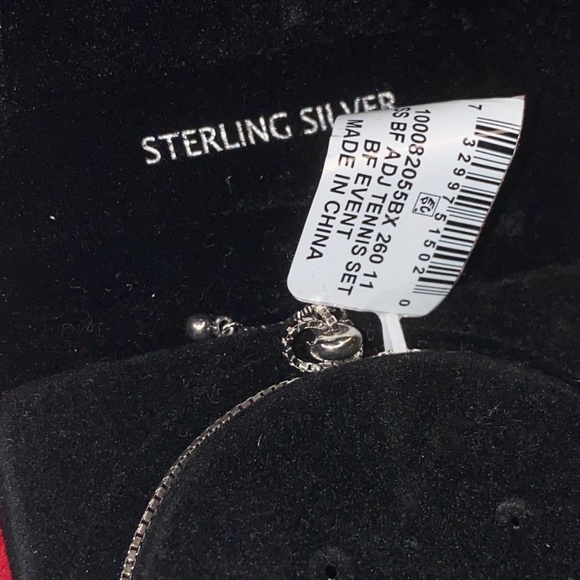 Adjustable Tennis Bracelet - CZ & Sterling Silver - Picture 8 of 9